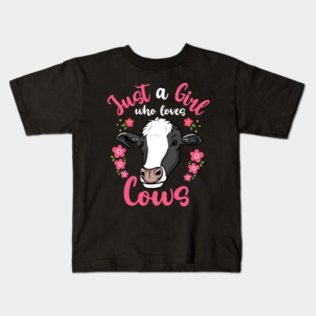 Cow Farmer Cow Lover Kids T-Shirt by CreativeGiftShop